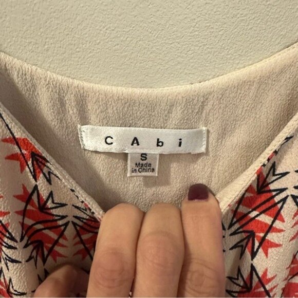 Cabi Dress Women’s Small Batik Slip Dress Adjustable Straps Rayon Style 870 Boho - Picture 8 of 11